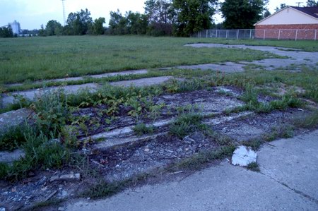 Waterford Drive-In Theatre - Ticket Booth Foundation - Photo From Water Winter Wonderland (newer photo)